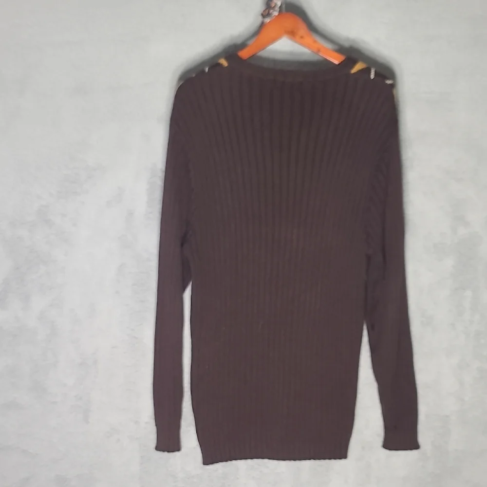 Enyce - Argyle Pattern Sweater - Black, Gold, Tan - Picture 6 of 7